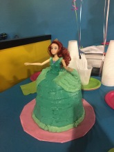 Ariel doll cake