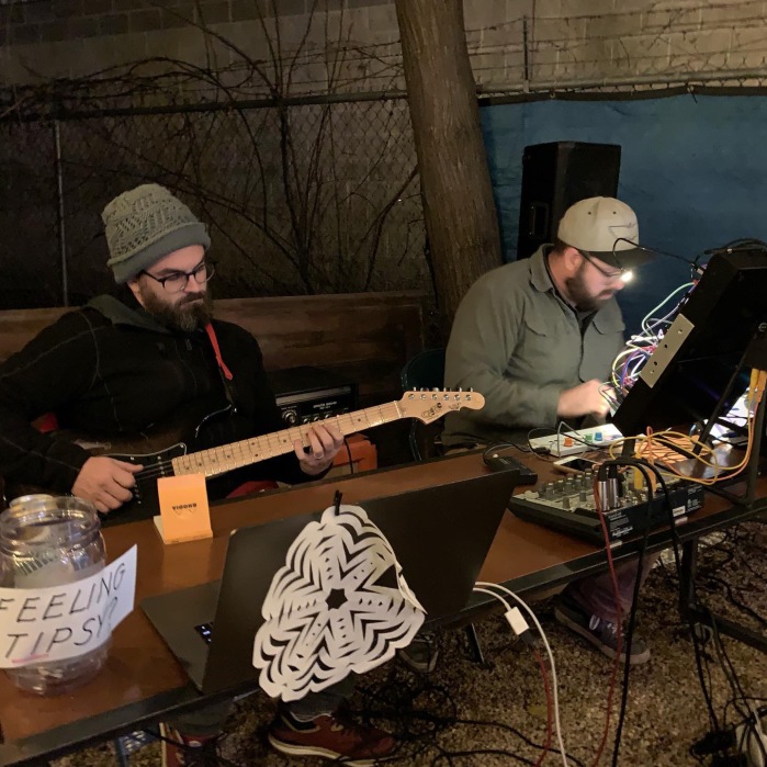 Sean Henry and Matt Norton playing at a Winter Solstice get together